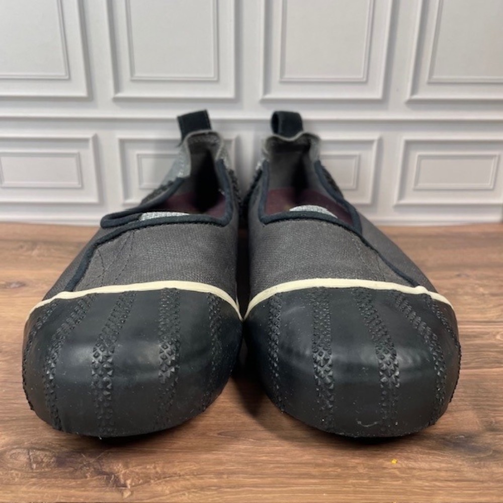 Sorel Sentry Womens Slip On Canvas Rubber Toe Canvas Gray Duck Shoes Flats 6.5 - Picture 3 of 9